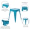Flash Furniture 4  Inch Teal Metal Stool, PK4 ET-BT3503-18-TL-GG - alternate 6